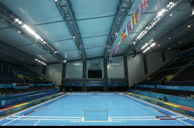 Reuters - Al lado de la cancha de waterpolo queda el Centro Acu&#225;tico.