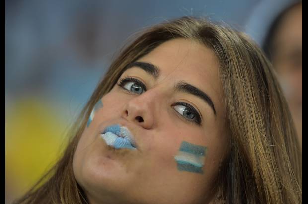 AFP - Los hinchas argentinos llegaron a apoyar a su selección.