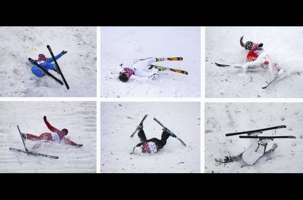 Reuters - Las ca&#237;das se vieron en la ronda de clasificaci&#243;n de esqu&#237; estilo libre de los Juegos Ol&#237;mpicos de invierno en Sochi.