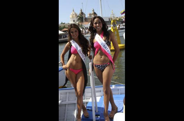 Colprensa - En este tradicional evento, las candidatas recorrieron la bahía de Cartagena, acompañadas de los cadetes de la Escuela Naval. La cita final fue en el Club Naval, donde las candidatas desfilaron en un acto de carácter benéfico para la Acción Social Naval.