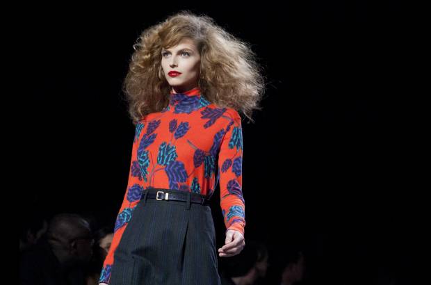 AP - As&#237; fue el maquillaje de la pasarela de Marc Jacobs en NY en febrero pasado.