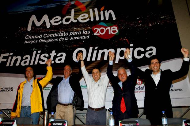 Donaldo Zuluaga - Medellín es una de las tres finalistas para ser sede de los Juegos Olímpicos de la Juventud 2018. Autoridades locales y nacionales celebraron el anuncio.