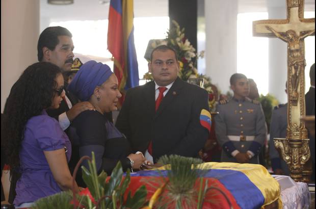 AP - C&#243;rdoba estuvo acompa&#241;ada por Nicol&#225;s Maduro y Rosa Virginia Ch&#225;vez, una de las hijas del presidente venezolano.