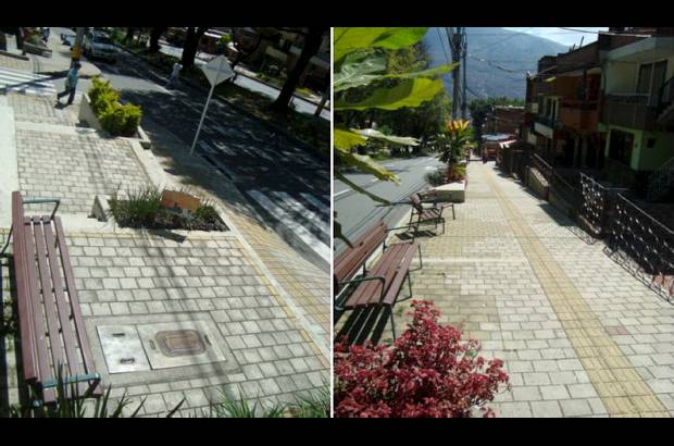 Cortes&#237;a Secretar&#237;a de Infraestructura - Este es el ideal de and&#233;n que construir&#225; la Alcald&#237;a. Est&#225; ubicado en El Pedregal, por la calle 104 bajando hacia la carrera 70. N&#243;tese que tiene hasta bancas.