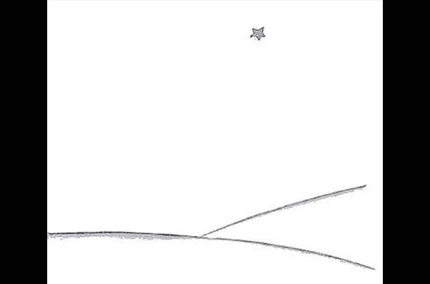 Cortes&#237;a - El paisaje donde cay&#243; el peque&#241;o Pr&#237;ncipe. El &#250;ltimo dibujo del libro. &quot;Observen bien este paisaje para que puedan estar seguros de reconocerlo&quot;.