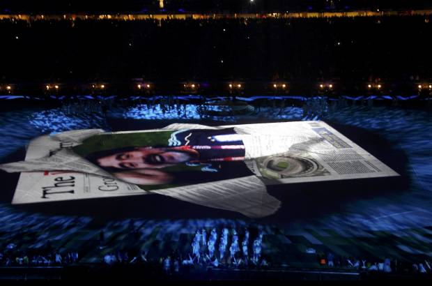 Reuters - A lo largo de la ceremonia se mostraron im&#225;genes de los m&#225;s destacado de la Copa del Mundo.
