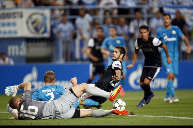 Foto Reuters - El M&#225;laga tuvo un debut so&#241;ado en su primera participaci&#243;n en Champions League.