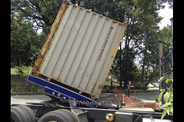 Foto John G&#243;mez - Con el incidente, el tr&#225;nsito por la zona qued&#243; interrumpido.