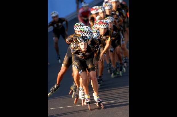 Cortesía Fedepatín - El grupo colombiano en plena jornada de entrenamiento en territorio asiático.