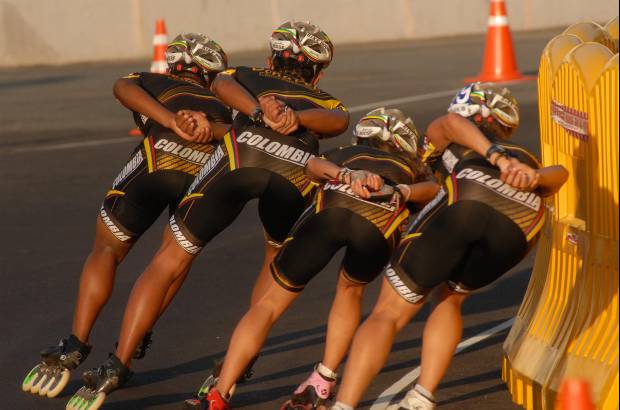 Cortesía Fedepatín - Los colombianos finalizaron la primera parte del Mundial con nueve medallas de oro y quedaron a una de los anfitriones. También sumaron 13 de plata y 4 de bronce.