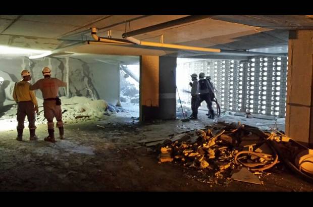 Cortesía - Según Restrepo, con estas labores se espera construir una columna improvisada que fortalezca el sistema estructural de la torre cinco.