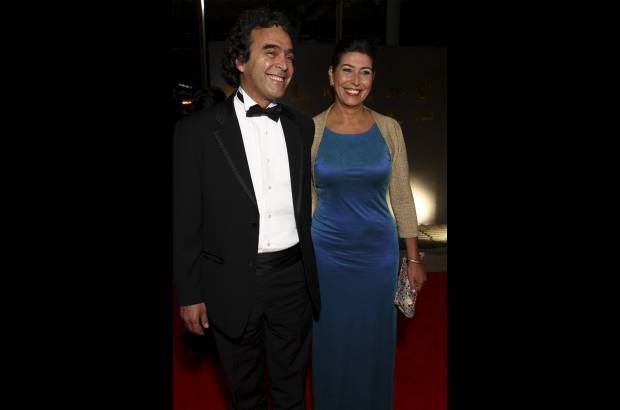 Edwin Bustamante - Sergio Fajardo, gobernador de Antioquia, y Lucrecia Ram&#237;rez.