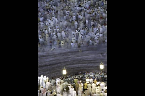 Reuters - La peregrinación termina en el Monte Arafat.