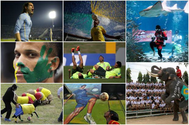 AP - La Copa Mundial de fútbol inicia el jueves y aficionados a ese deporte, desde los barrios pobres de Río de Janeiro hasta las canchas de India, muestran su pasión por el juego.