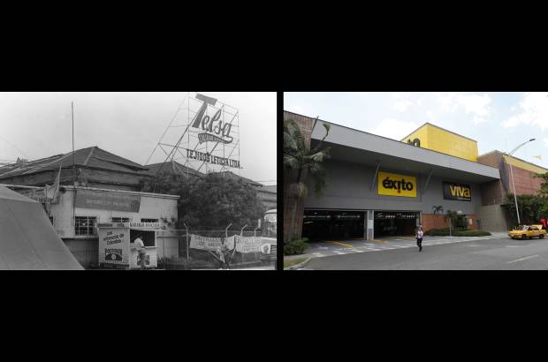 El Colombiano - En los predios donde funcionaba la textilera Telsa ahora opera el Éxito de Laureles.