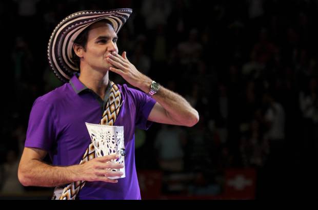 Foto Mauricio Alvarado - Roger Federer fue aclamado en el coliseo El Camp&#237;n.