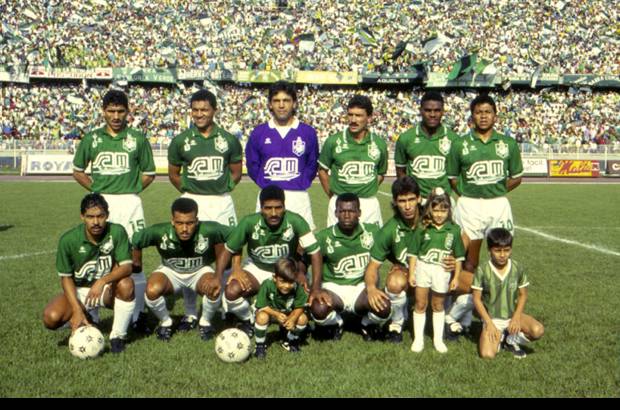 - 1991. De pie: V&#237;ctor Hugo Aristiz&#225;bal, Ricardo &#39;Chicho&#39; P&#233;rez, &#211;mar Franco, Gabriel Jaime G&#243;mez, Giovannis Cassiani y Luis Alfonso Fajardo. Abajo: Le&#243;n Fernando Villa, Luis Fernando Herrera, Alexis Garc&#237;a, Faustino Asprilla y Andr&#233;s Escobar. T&#233;cnico: Hern&#225;n Dar&#237;o G&#243;mez.