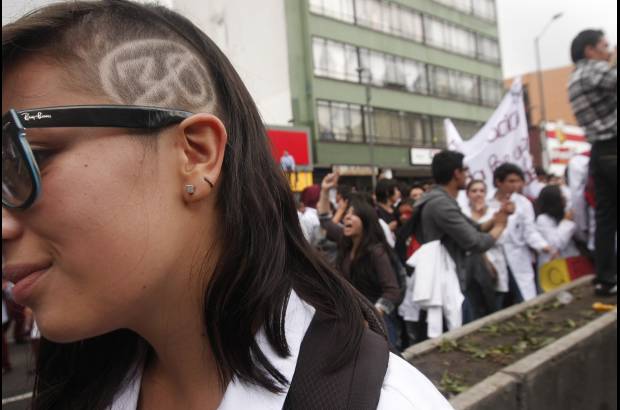 Colprensa - Los estudiantes entraron en paro indefinido hasta que retiren la Ley 30.