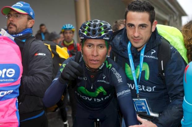 - Nairo Quintana confes&#243; al final de la etapa que sab&#237;a que en las &#250;ltimas curvas ten&#237;a que arriesgar para lograr el triunfo en el santuario.