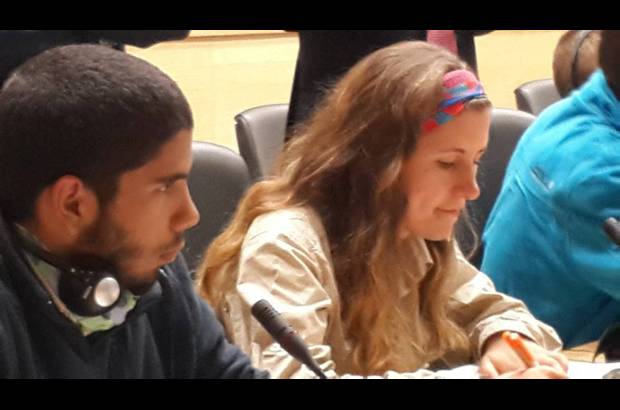 Fotos: Ángel Colina, Ruta Quetzal BBVA y Perla Toro Castaño. - Marsimeth Iguarán y Mariana Aristizábal, colombianas que representa a Colombia en Bélgica.