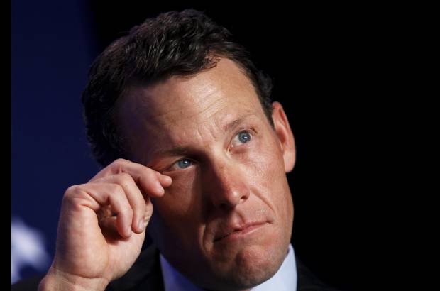 Foto Reuters - Esta era la cara de Lance Armstrong durante una rueda de prensa celebrada en Nueva York en el 2010.