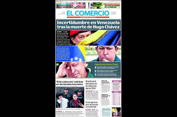 Cortes&#237;a - El Comercio, Ecuador.