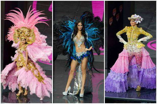 Reuters - Fabiana Granados, Miss Costa Rica; Guadalupe Gonzalez, Miss Paraguay y Gabriela Isler, Miss Venezuela.