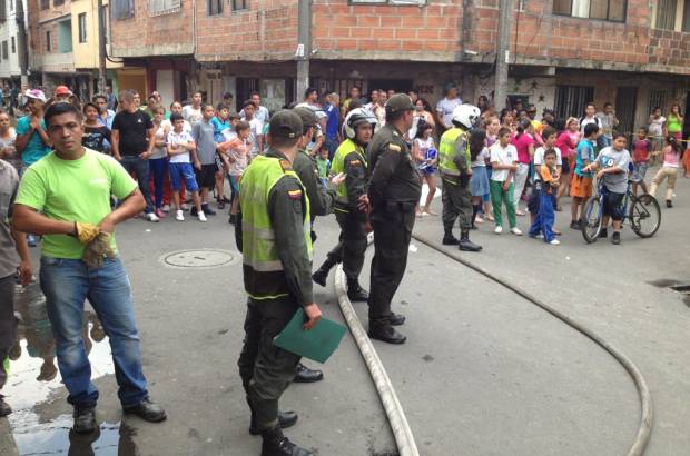 Foto Esteban Vanegas - El incidente que se registr&#243; a las 12:02 p.m. en la calle 79 con carrera 55b, sector El Bosque de Moravia, se present&#243; en una zona residencial en las que se recomienda no tener esta clase de expendios.