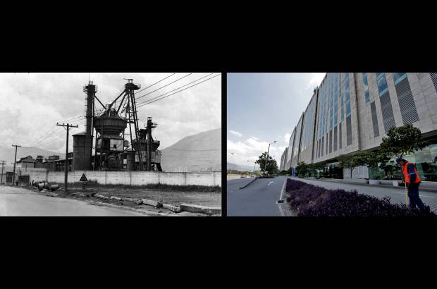 El Colombiano - El de Bancolombia es considerado uno de los edificios corporativos más grandes del país. En esos terrenos operó la planta cementera de Argos.