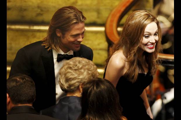- La pareja m&#225;s famosa de Hollywwod, Brad Pitt y Angelina Jolie, no pod&#237;a faltar en la gala.