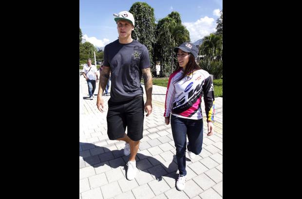 Manuel Saldarriaga - Maris Strombergs y Mariana Pajón, dos campeones olímpicos del BMX.
