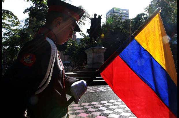 R&#243;bison S&#225;enz - El acto estuvo marcado por demostraciones de patriotismo.