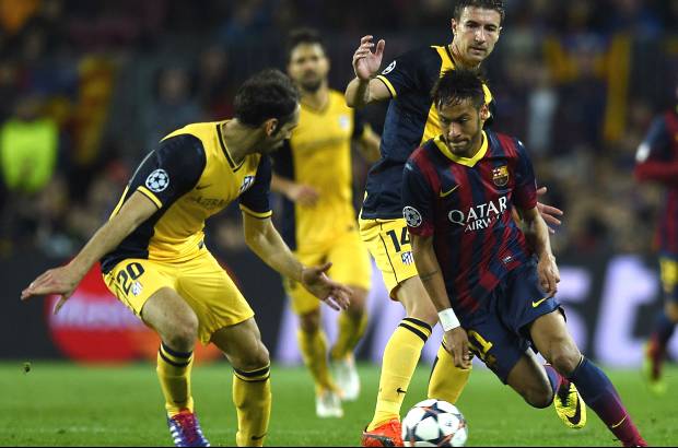 FOTO AFP - El Barcelona no pudo como local ante un aguerrido Atl&#233;tico de Madrid y sumaron su cuarto empate (1-1) en lo que va de la temporada.