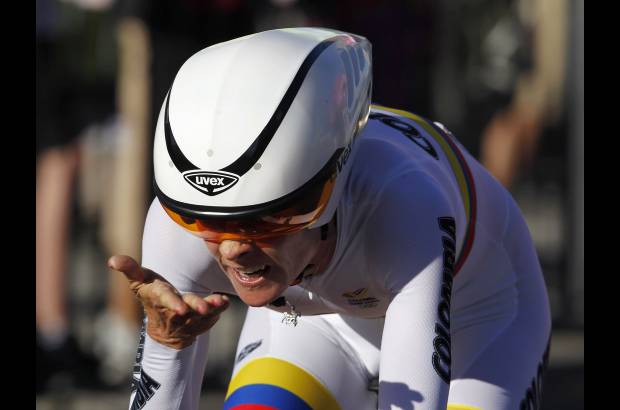 Reuters - La colombiana Mar&#237;a Luisa Calle, quien se qued&#243; con el oro en la prueba de la contrarreloj.