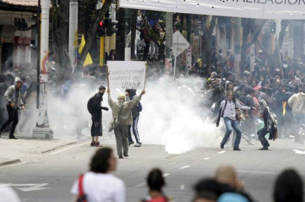 Colprensa - Flórez detalló que la Marcha Nacional de los Indignados se despliega en 25 de los 32 departamentos colombianos.