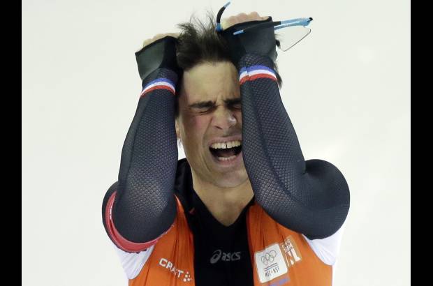 AP - Este patinador de Holanda lleg&#243; segundo en la prueba de los Ol&#237;mpicos de invierno.