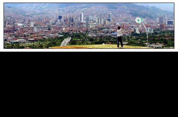Henry Agudelo - El Valle de Aburrá visto desde sus laderas, con esas enormes montañas que bien le valen su apelativo a la ciudad.