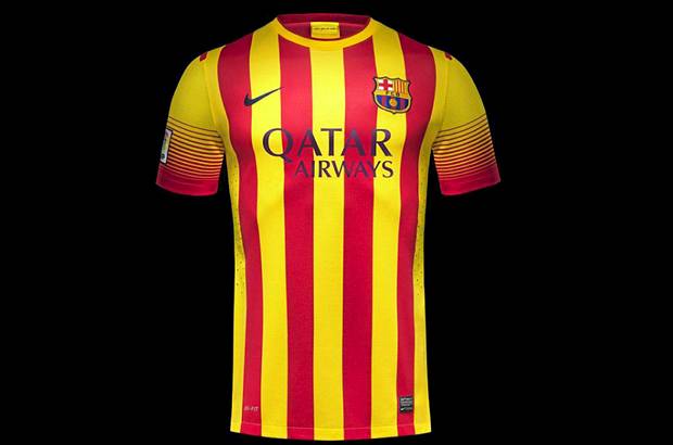 FOTOS NIKE - La camiseta de visitante llevar&#225;, por primera vez en la historia, los colores de la bandera de Catalu&#241;a.