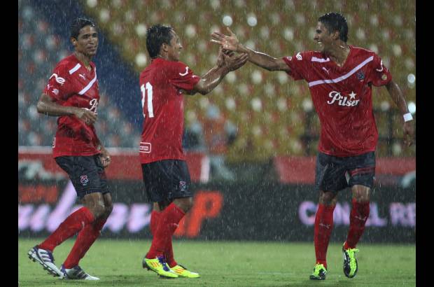 Róbinson Sáenz - Santiago Tréllez fue el salvador del DIM al convertir el gol de la victoria sobre el Huila 3-2.