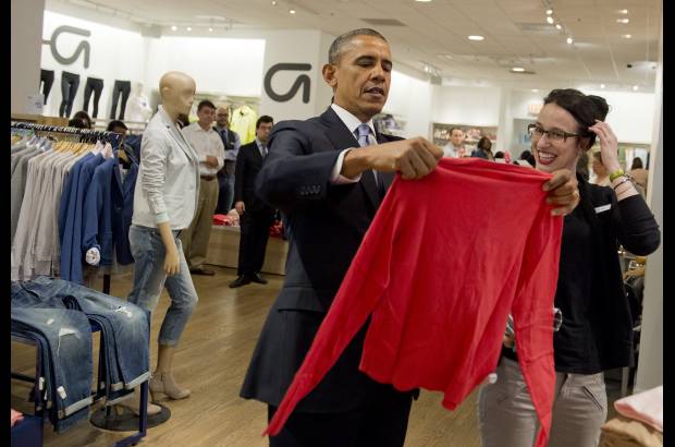 AFP - Barack Obama estuvo de compras esta semana en una tienda Gap de Nueva York.