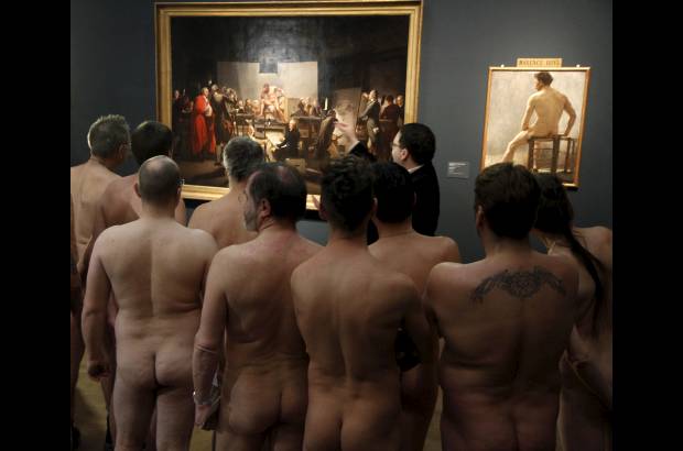 AP - "Hombres desnudos desde 1800 hasta hoy" permanecerá en el Museo Leopoldo hasta el próximo 4 de marzo.