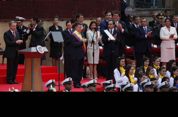 AP - Con entusiasmo fue recibido el mensaje conciliador del presidente de Colombia, Juan Manuel Santos.