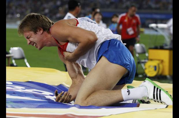 Reuters - No todo es alegría, también se sufre en las pruebas.