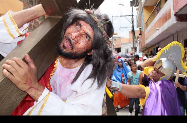 Manuel Saldarriaga - La procesión se realizó en horas de la mañana. Lo mismo ocurrió en otros sectores de la ciudad.