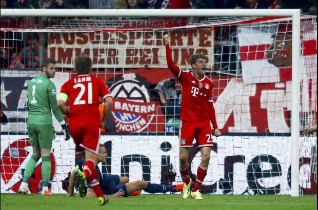Reuters - Thomas Mueller puso el 2-1 tras un pase de Robben a los 68.
