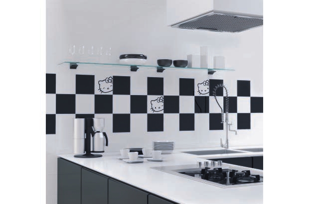 ATTmosferas presenta Trend Collection - ATTmosferas presentó Trend Collection, un concepto que promueve la compra de lo más vanguardista del porcelanato europeo. Se trata de varias series de porcelanatos de última colección, que forman parte de un portafolio totalmente exclusivo. En la imagen, un ambiente de cocina Hello Kitty, Tile Collection 2012, de Gamma Due.