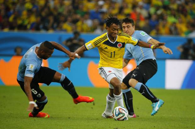 FOTOS JUAN ANTONIO S&#193;NCHEZ - La Selecci&#243;n Colombia se impuso con solvencia 2-0 a Uruguay y se clasific&#243; para los cuartos de final con un doblete de James Rodr&#237;guez. El viernes se enfrentar&#225; al anfitri&#243;n Brasil en Fortaleza a las 3:00 de la tarde.
