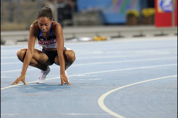 AP - Un poco de aire después de unos segundos de mucha exigencia.