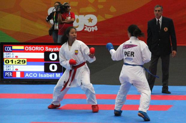FOTO CORTES&#205;A COMIT&#201; OL&#205;MPICO COLOMBIANO - Osorio debut&#243; en los cuartos de final de los 68 kilogramos, frente a la peruana Isabel Aco, con la que empat&#243; a cero, sin embargo, consigui&#243; la victoria por decisi&#243;n de los jueces.