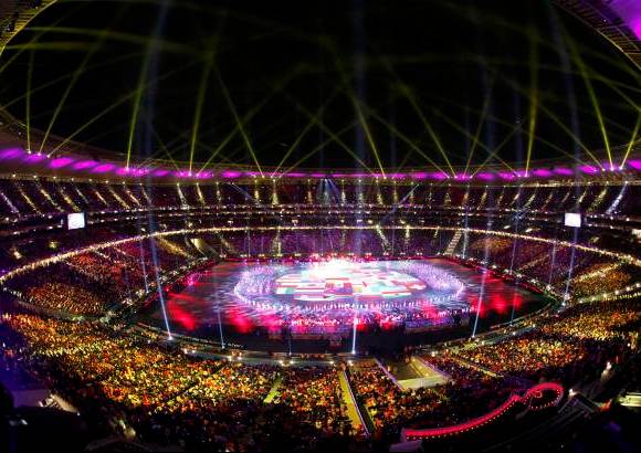 Reuters - Imagen de la impresionante ceremonia de clausura del Mundial.